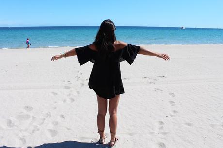 Black on the beach Black on the beach