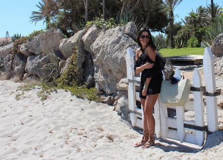 Black on the beach Black on the beach