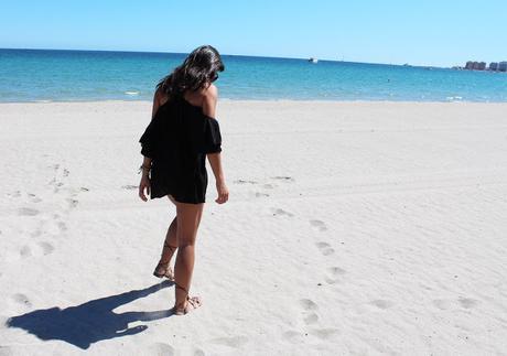 Black on the beach Black on the beach