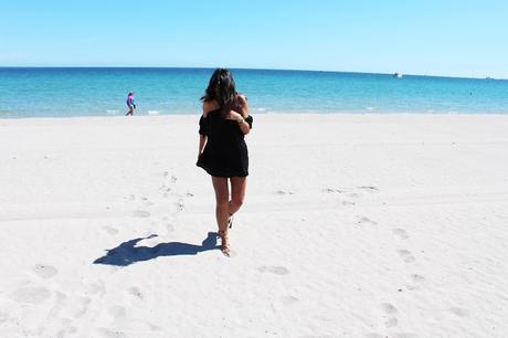 Black on the beach Black on the beach