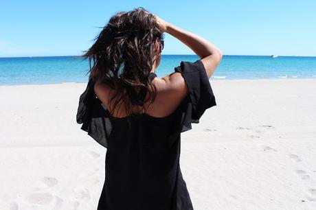 Black on the beach Black on the beach