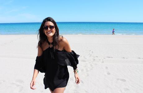 Black on the beach Black on the beach