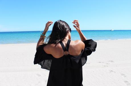 Black on the beach Black on the beach