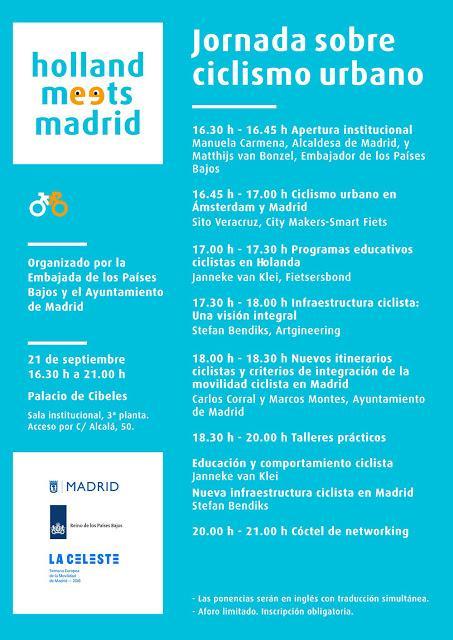 Programa de la Jornada «Holland meets Madrid»
