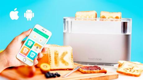 Una tostadora que “imprime” mensajes en las tostadas desde tu smartphone