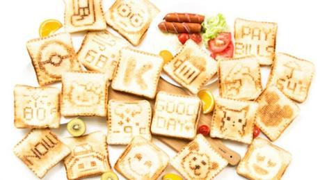 Una tostadora que “imprime” mensajes en las tostadas desde tu smartphone