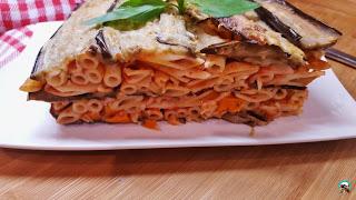 Pastel de macarrones y berenjenas