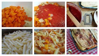 Pastel de macarrones y berenjenas