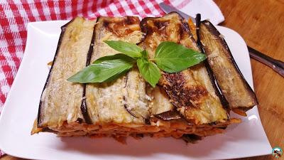 Pastel de macarrones y berenjenas