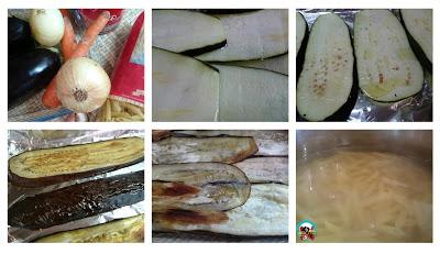 Pastel de macarrones y berenjenas