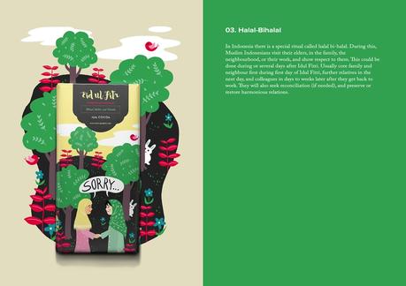Un bonito packaging de chocolate ilustrado con tradiciones de Indonesia