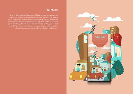 Un bonito packaging de chocolate ilustrado con tradiciones de Indonesia