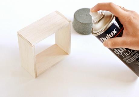 DIY Soporte (imitación a granito) para plantas