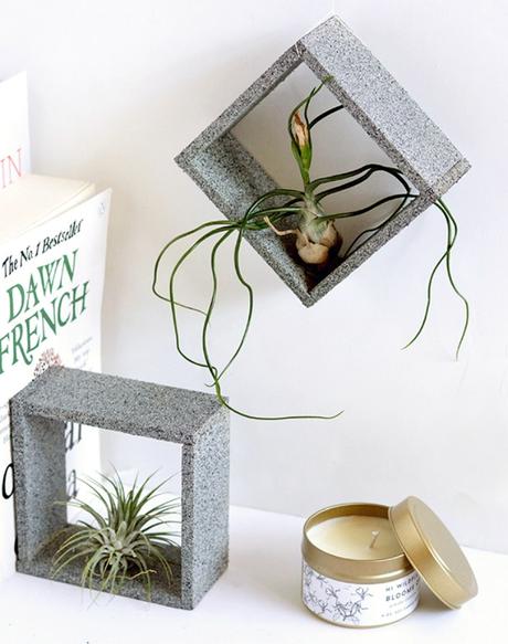 DIY Soporte (imitación a granito) para plantas