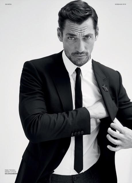 David Gandy, supermodel, GQ, GQ Turkey, menswear, Magazine, cover, Suits and Shirts, Koray Birand, Kaner Kivanc, Larry King, 