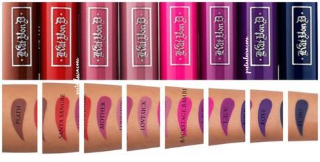 Super antojo Kat Von D: Everlasting Mini Liquid Lipstick Set (lo necesitáis) kvd-pretaeloira-4