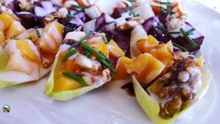 Canapés de endivias