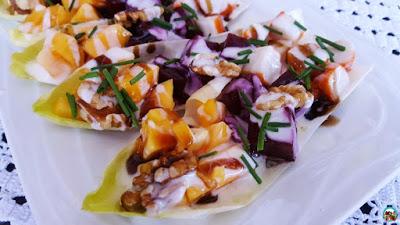 Canapés de endivias