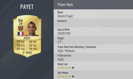 Los mejores pasadores de FIFA 17 mejores de la premier en fifa 17 dimitri payet