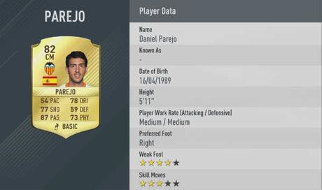 Los mejores pasadores de FIFA 17 pasadores de FIFA 17 daniel parejo