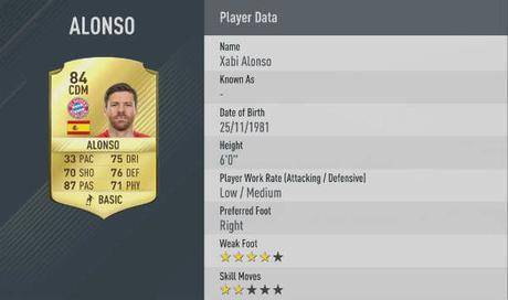 Los mejores pasadores de FIFA 17 pasadores de FIFA 17 xabi alonso