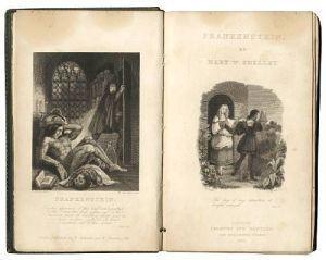 El libro original de Mary Shelley, “Frankenstein, el moderno Prometeo” (1818).
