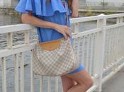 Vestido azul shoulders