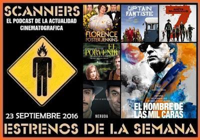 Estrenos de la Semana 23 de Septiembre de 2016 por el Podcast Scanners