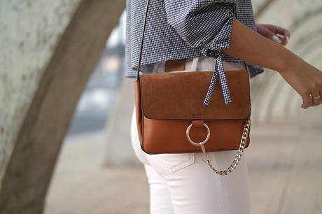 OFF SHOULDER PLAIDS TOP