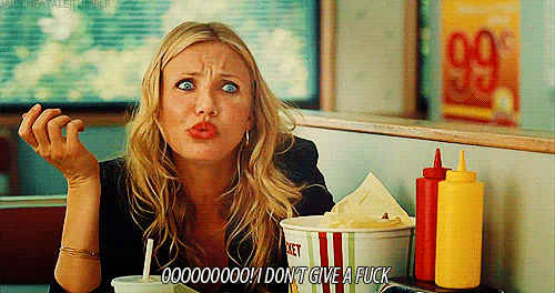 22 Cosas que solo la gente con Piercings entenderá idgaf cameron diaz no fucks given bad teacher i dont give a fuck