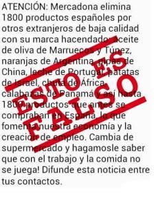 Bulo por wassap Mercadona De donde vienen los productos mercadona