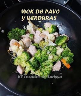 Receta: Wok de pavo y verduras