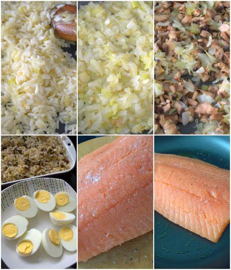 Kulibiak o pastel ruso de salmón, una forma diferente de pescado al horno