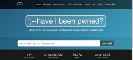 Have I Been Pwned? Te permite buscar tu correo entre millones de cuentas filtradas.