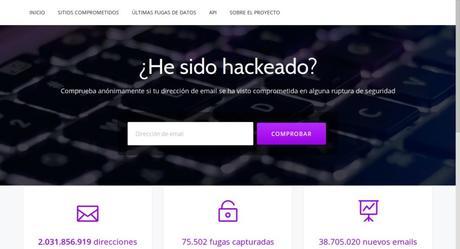 HeSidoHackeado.com siempre se mantiene actualizado frente a las últimas filtraciones gracias a su motor de rastreo, al estilo de los buscadores como Google o Bing.