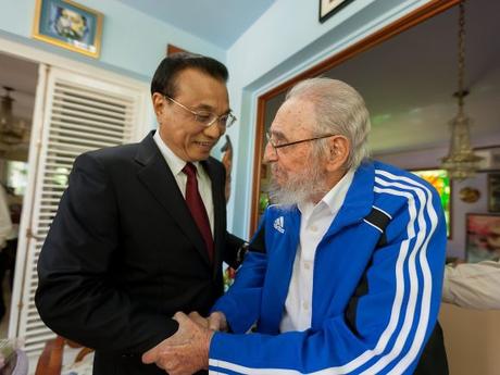 Fidel recibió a Li Kequiang Primer Ministro chino, el 25 de septiembre de 2016. Foto: Alex Castro 