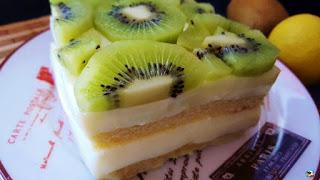 Terrina de kiwis con leche condensada