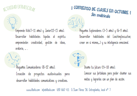 Líbolis. Actividades extraescolares diferentes
