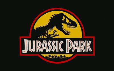 Detrás del logo de Jurassic Park