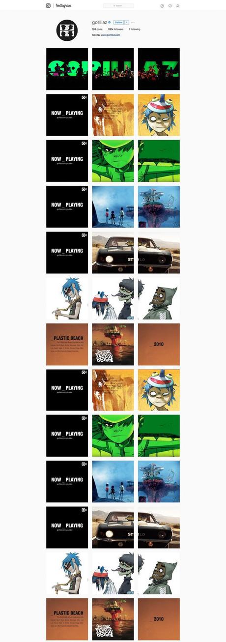 Gorillaz lanza su nuevo disco en Instagram y lo peta