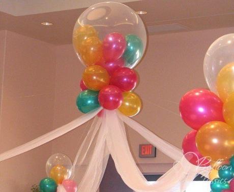 El truco de colocar un globo dentro del otro para hacer decoraciones