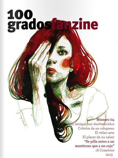 Colaboramos con 100 grados, fanzine de ilustración, arte, creatividad y diseño