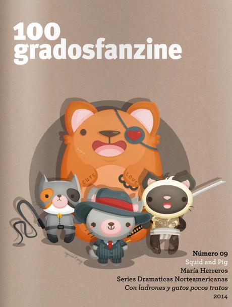 Colaboramos con 100 grados, fanzine de ilustración, arte, creatividad y diseño