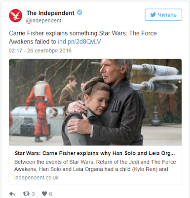 actriz Carrie Fisher confiesa princesa Leia abandonó Solo saga 