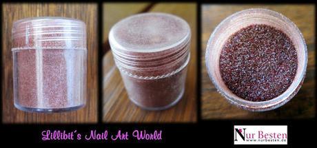 Manicura de rayas con pigmento de Nurbesten Manicura de rayas con pigmento de Nurbesten