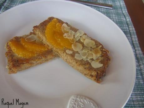 torrijas de almendras y naranja