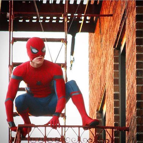 Algunas fotos del nuevo Spiderman; Tom Holland