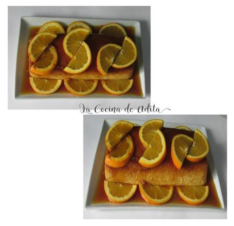 Flan de naranja