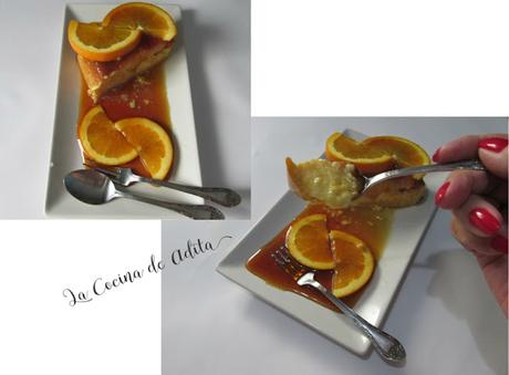 Flan de naranja