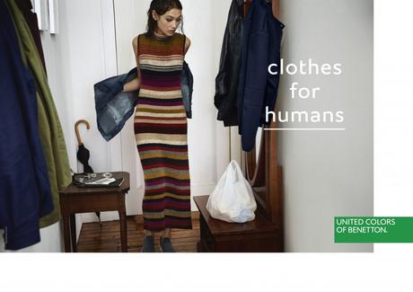 Benetton dice que hace “ropa para humanos” en su nueva campaña
